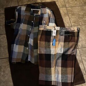 Men's Plaid Cargo Shorts - Multicolor